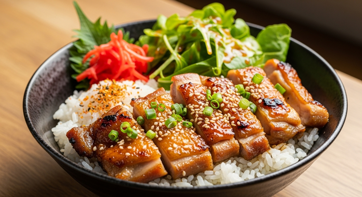 日式照烧鸡肉饭