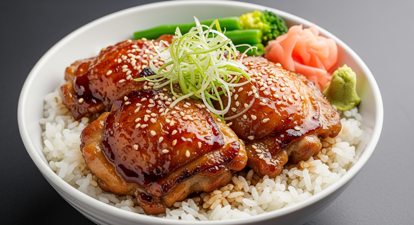 日式照烧鸡腿饭